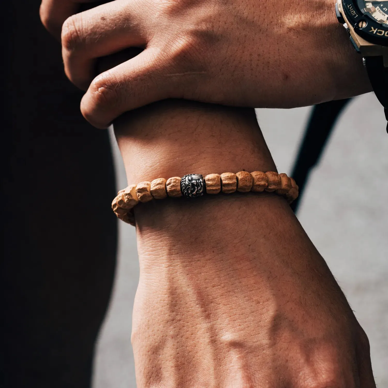 Buddha-Demon Bead Bracelet