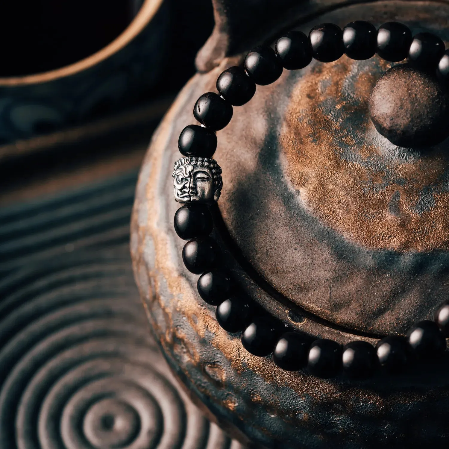 Buddha-Demon Bead Bracelet