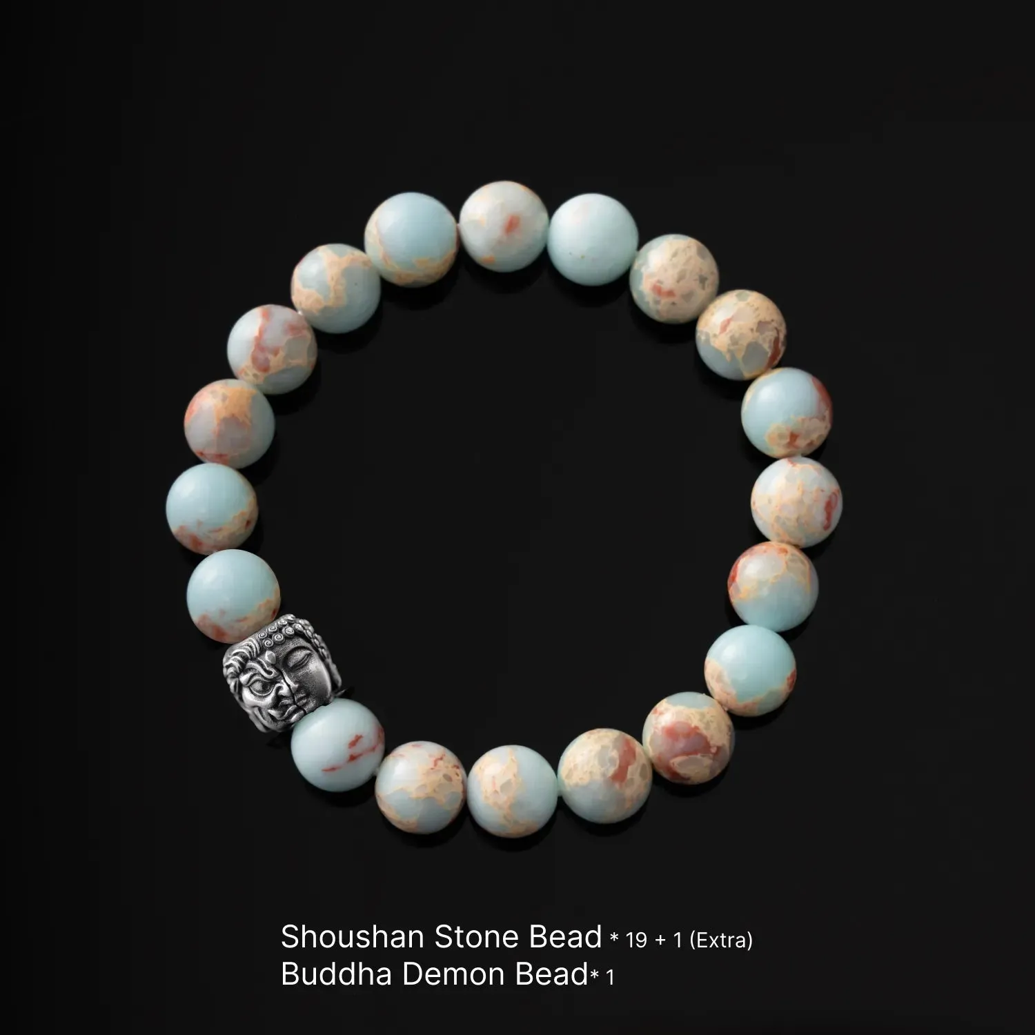 Buddha-Demon Bead Bracelet