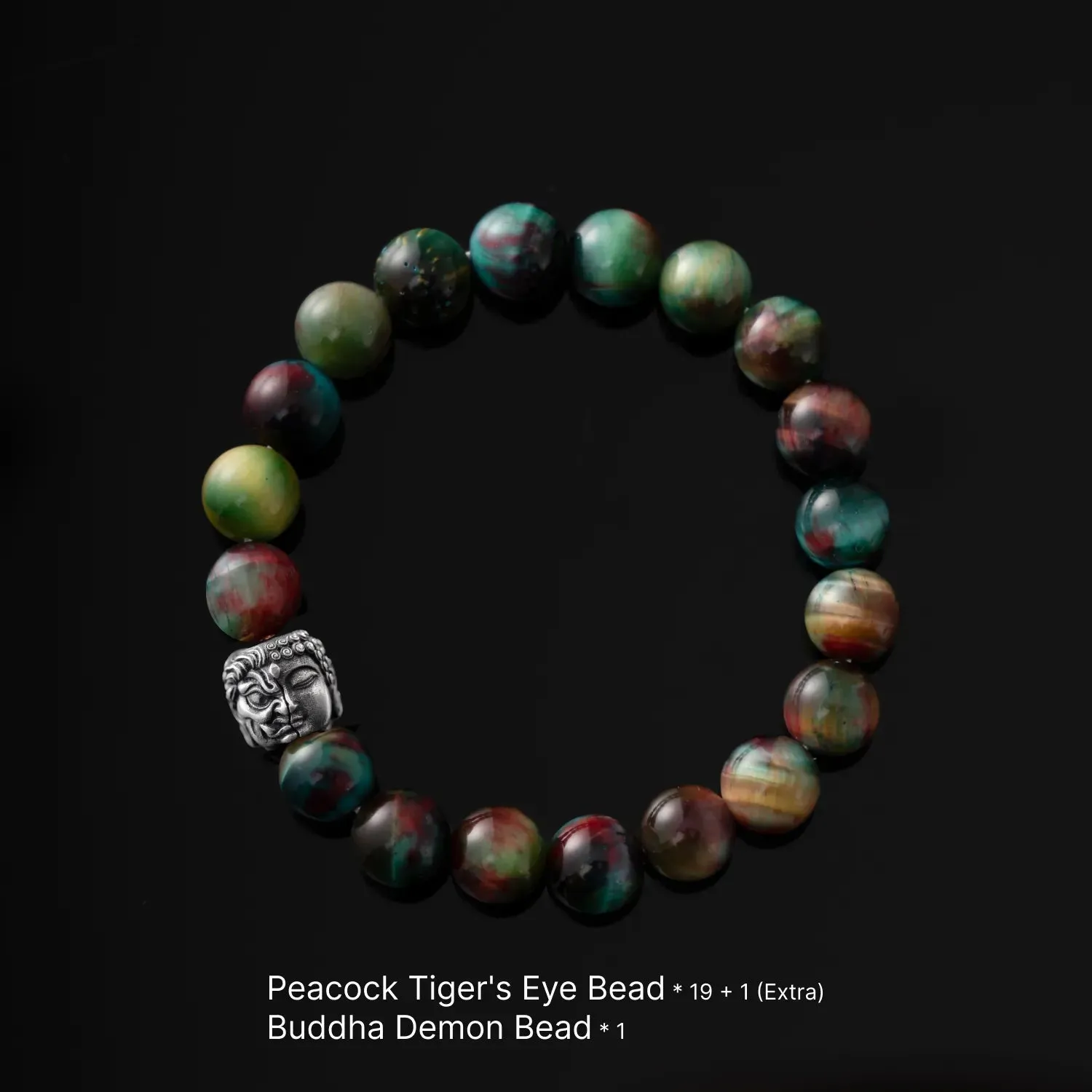 Buddha-Demon Bead Bracelet