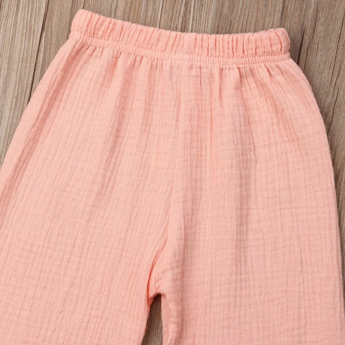 BULINGNA Toddler Kids Baby Boy Girl Cotton Linen Elastic Basic Harem Long Pants Bloomers Casual Joggers