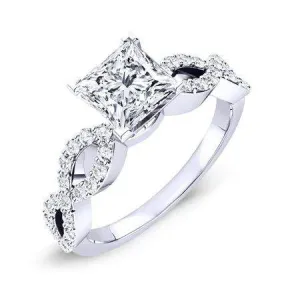 Camellia - Princess Lab Diamond Engagement Ring (IGI Certified)
