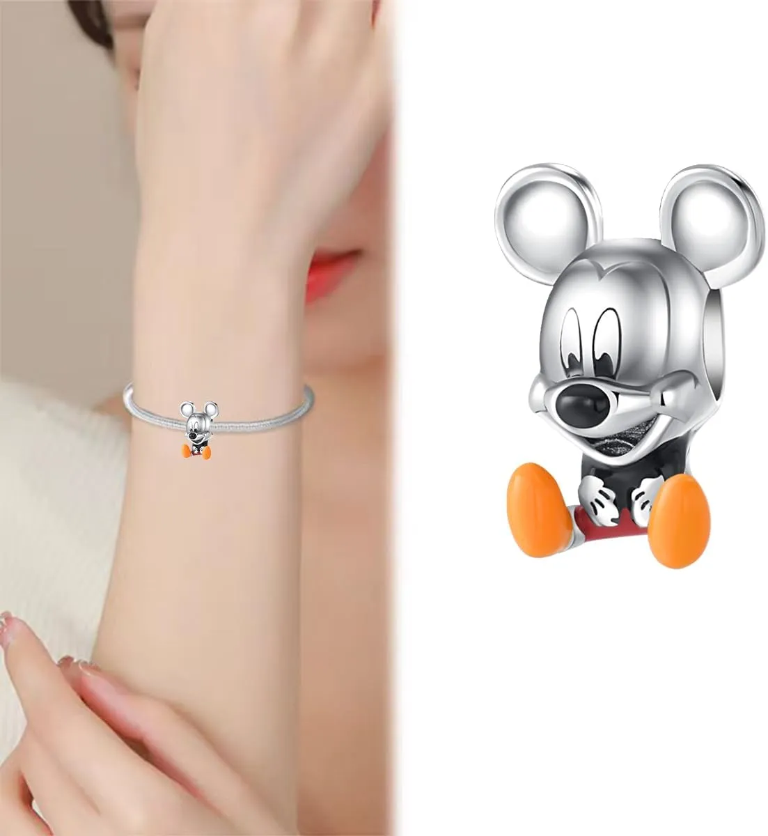 Cartoon Spider Hero Charm for Bracelets and Necklaces Heart Cat Flower 925 Sterling Silver Bead Charms Mother Birthday Jewelry Gift for Women
