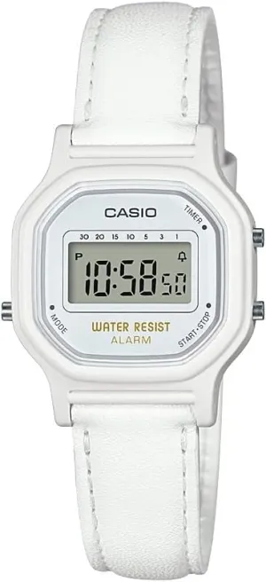 Casio Women's 'Vintage' Quartz Resin Casual Watch, Color:White
