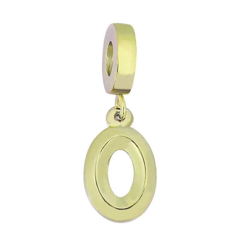 Casual Simple Style Letter Titanium Steel Plating Charms