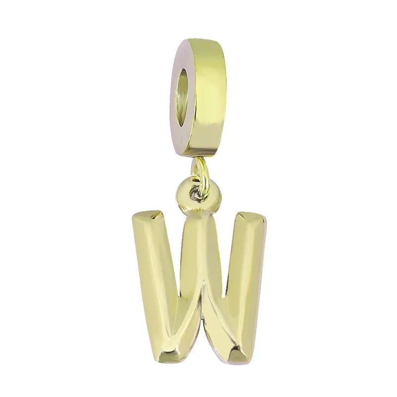 Casual Simple Style Letter Titanium Steel Plating Charms