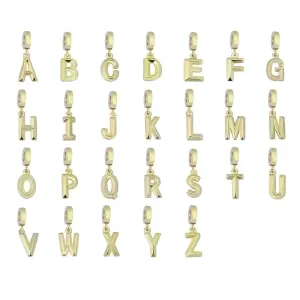 Casual Simple Style Letter Titanium Steel Plating Charms