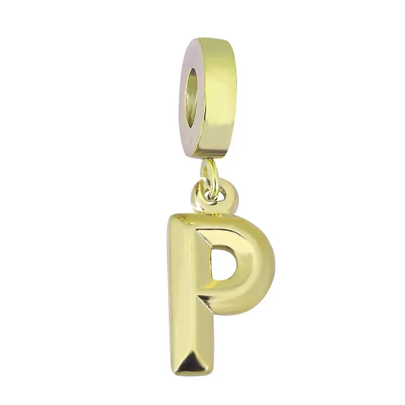Casual Simple Style Letter Titanium Steel Plating Charms