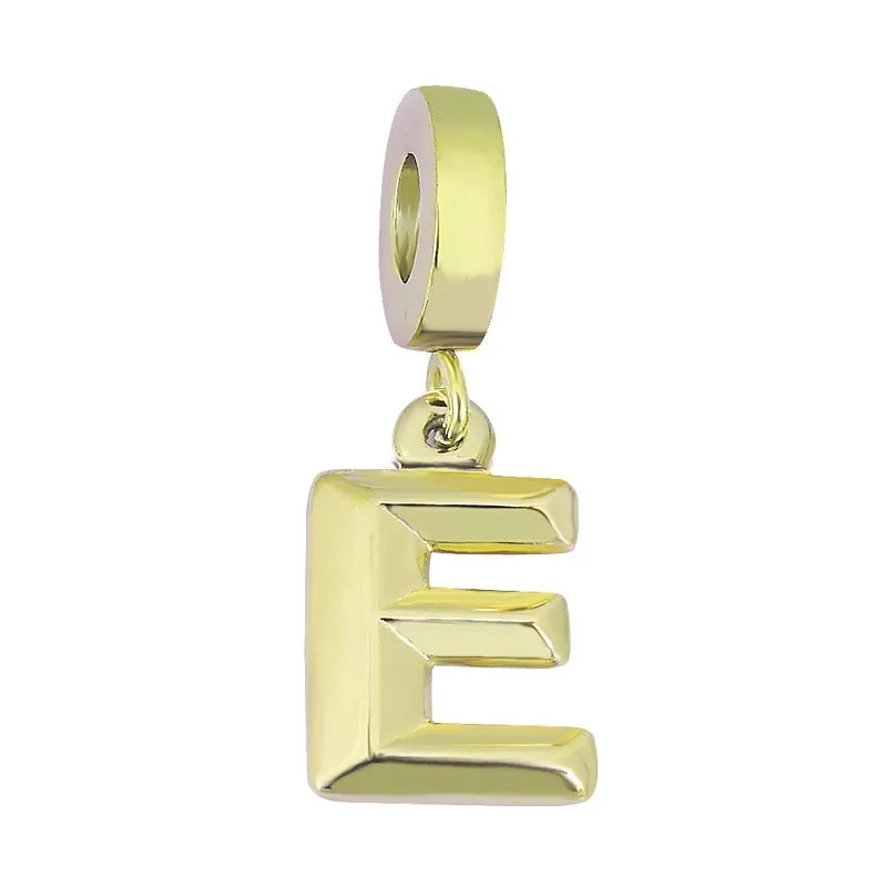 Casual Simple Style Letter Titanium Steel Plating Charms