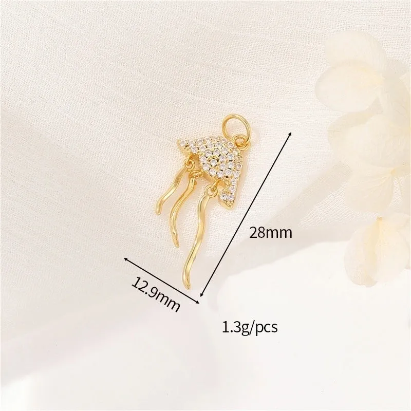 Casual Starfish Copper Plating 14k Gold Plated Jewelry Accessories