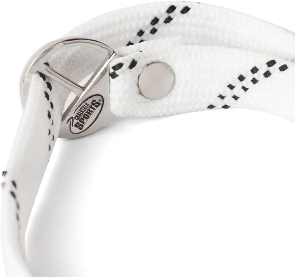 ChalkTalkSPORTS Hockey Lace Bracelet | Personalized Text | Adjustable to Fit All Wrist Sizes