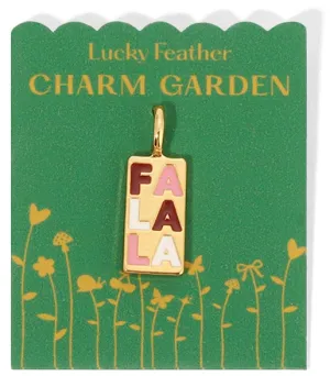 Charm Garden 'Fa La La' Holiday Charm by Lucky Feather