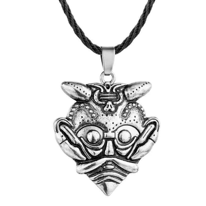 Chereda Egyptian Egypt Pyramid Pendants for Men Punk Style Rope Chain Necklaces Triangle Evil Eye Illuminati Jewelry
