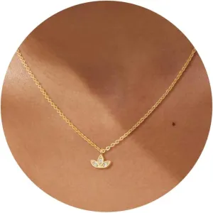 CHESKY Gold Diamond Pendant Necklace for Women, Dainty 14K Gold Plated CZ Pendant Necklace Trendy Cubic Zirconia Choker Necklaces for Women Simple Gold Everyday Jewelry Gifts