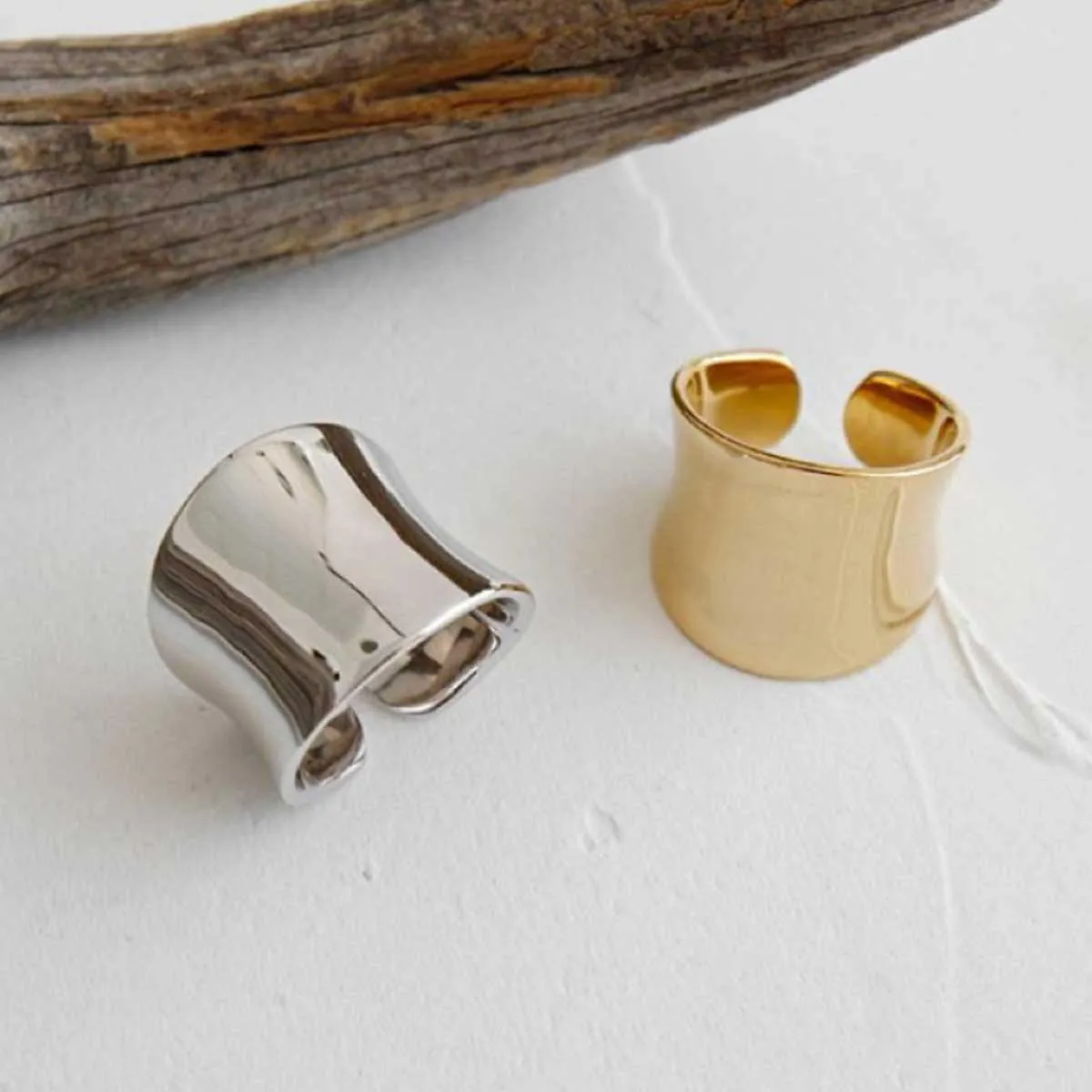 Chunky Gold Plated Hester Ring
