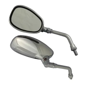 Cipa USA 01938 Motorcycle Classic Look Mirror Kit; Chrome [Left And Right Side];