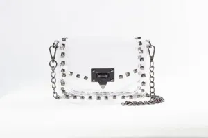 Clearly Handbags - Jackie see-through bag in Gunmetal Clearly Handbags - Jackie see-through bag in Gunmetal