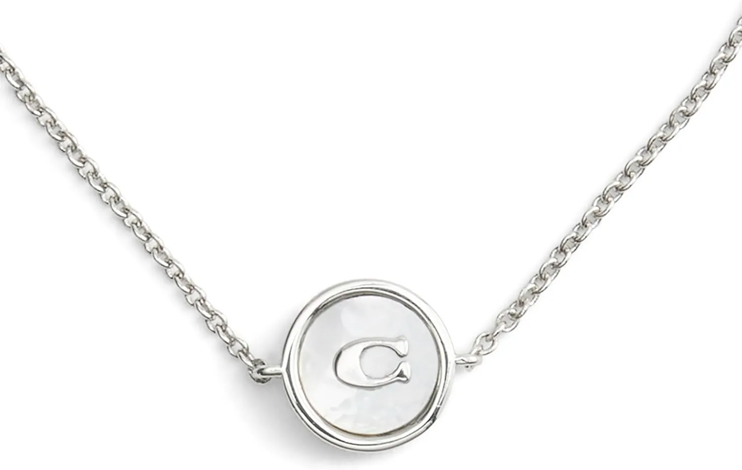 Coach Women's Signature Mother of Pearl Coin Slider Bracelet