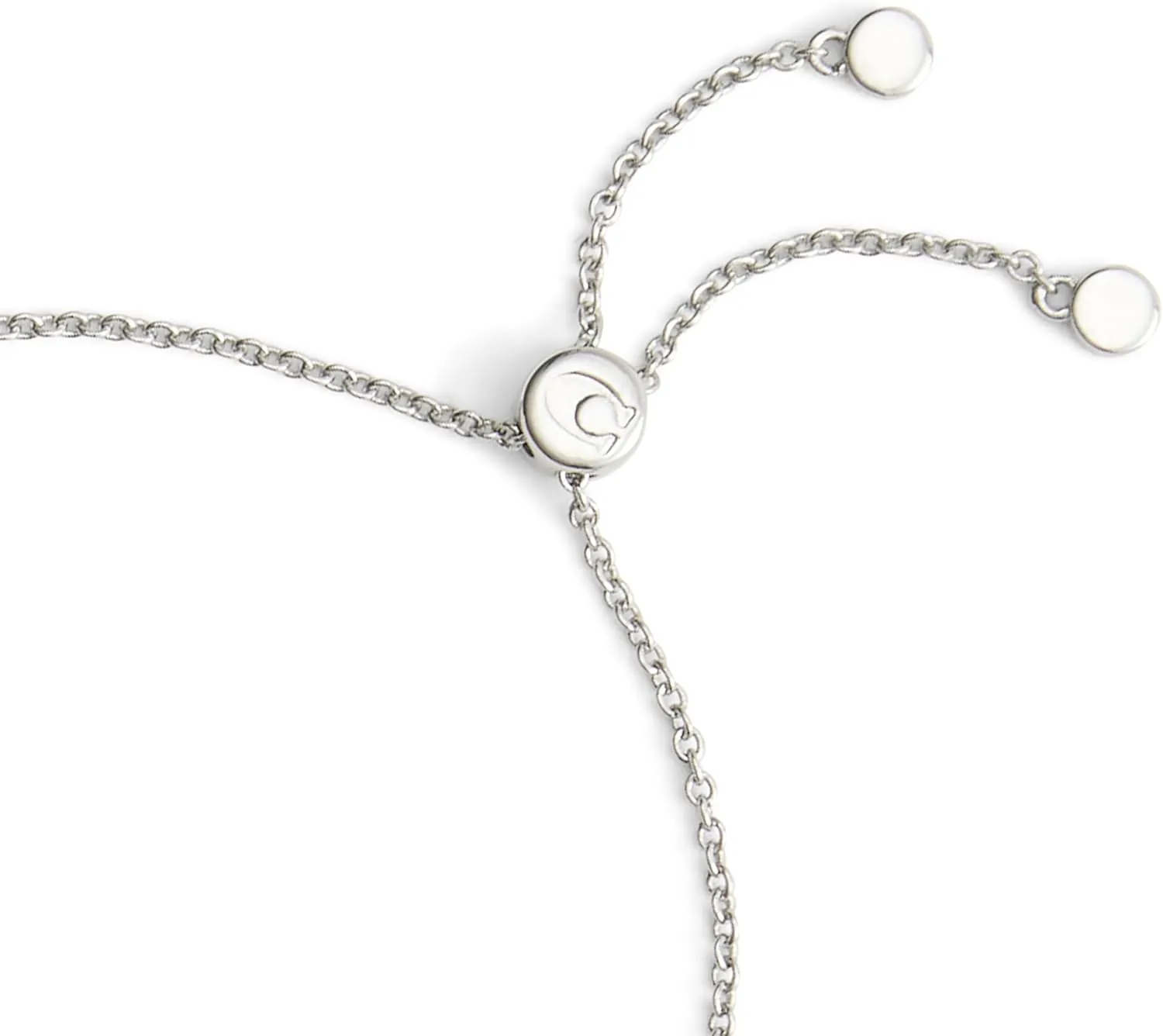 Coach Women's Signature Mother of Pearl Coin Slider Bracelet