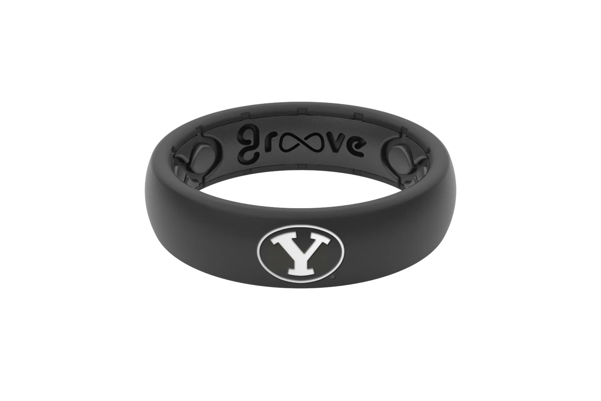 College Brigham Young Black & Color Thin Ring