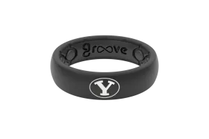 College Brigham Young Black & Color Thin Ring