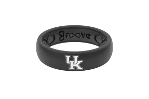 College Kentucky Black Thin Ring