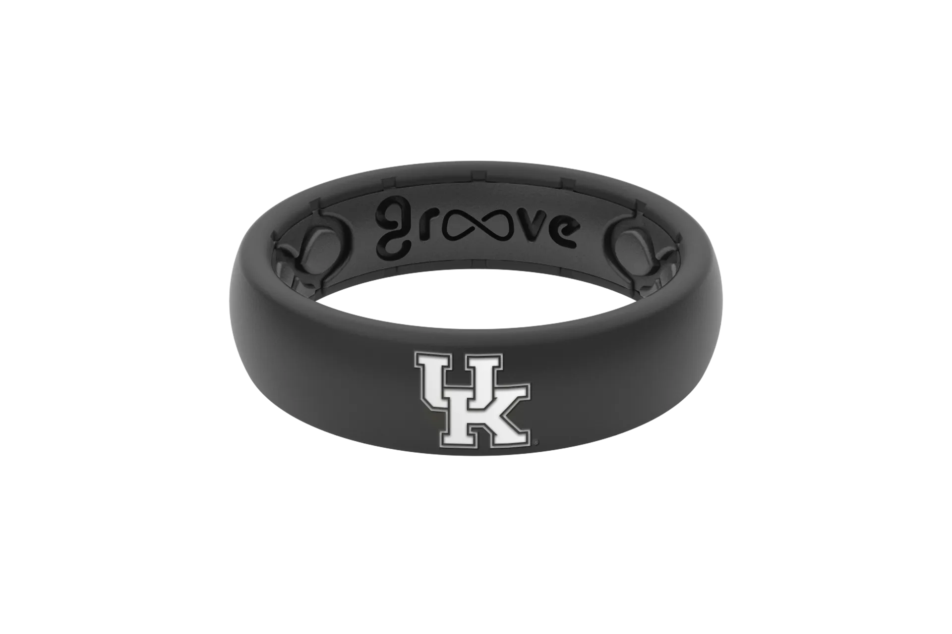 College Kentucky Black Thin Ring