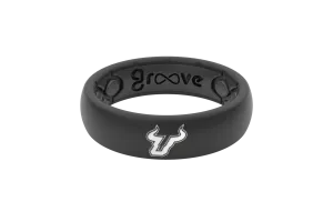 College South Florida Black Mascot Thin Ring
