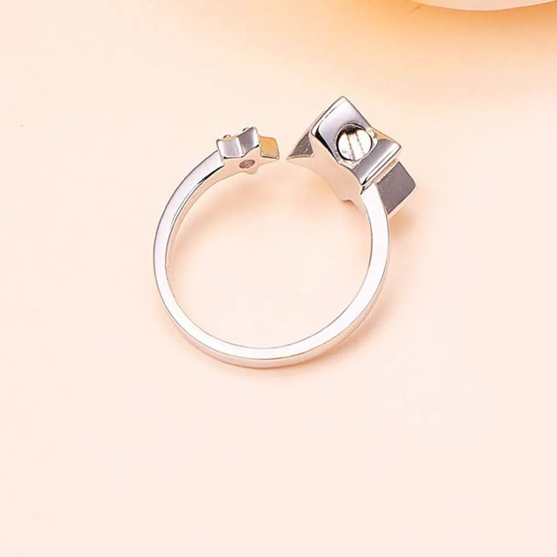 Cremation Jewelry Star Love Cremation Rings for Ashes Stainless Steel Hold Loved Ones Ash Keepsake Finger Ring Urn Locket Memorial Jewelry for Women Men