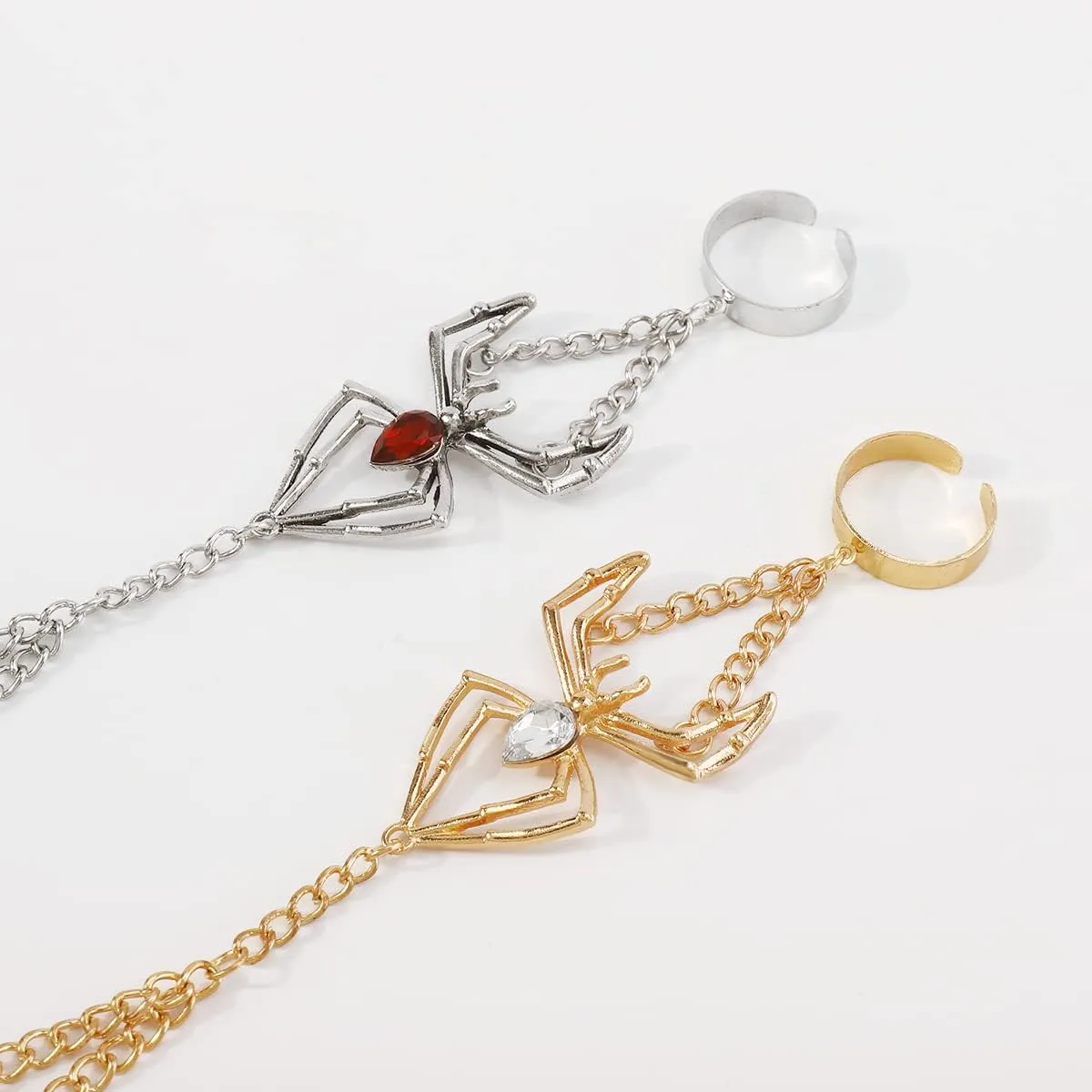 CSIYANJRY99 Snake Hand Chain Bracelet Snake Chain Finger Ring Bracelet Slave Chain Hand Harness Bracelet Snake Pearl Friendship Bracelet Jewelry Accessories