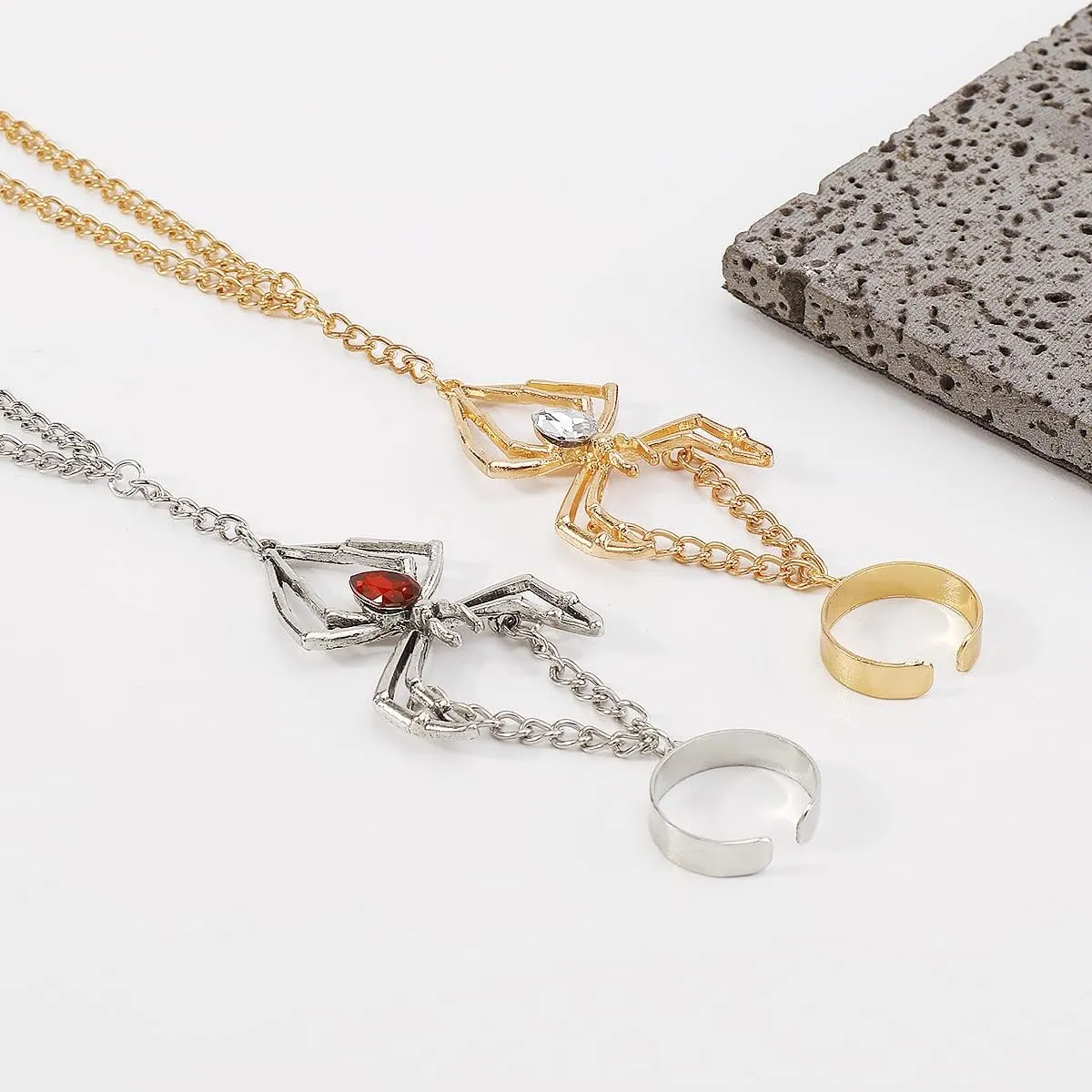 CSIYANJRY99 Snake Hand Chain Bracelet Snake Chain Finger Ring Bracelet Slave Chain Hand Harness Bracelet Snake Pearl Friendship Bracelet Jewelry Accessories