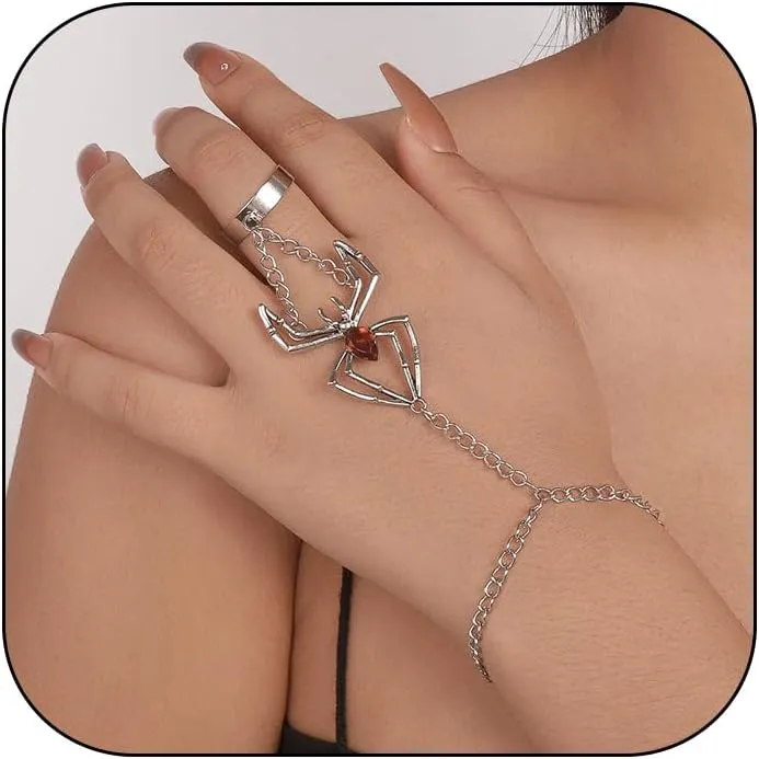 CSIYANJRY99 Snake Hand Chain Bracelet Snake Chain Finger Ring Bracelet Slave Chain Hand Harness Bracelet Snake Pearl Friendship Bracelet Jewelry Accessories