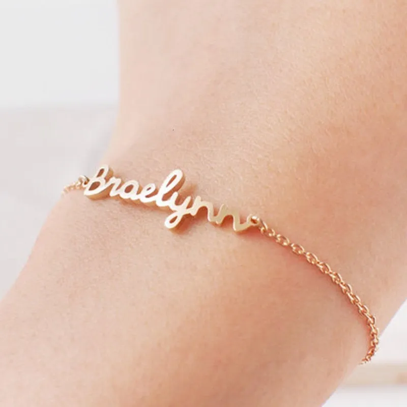Custom 3 Name Bracelet, Personalized Name Bracelet, Customize Your Bracelet, Custom Any Name, Bracelet, Name Gift Jewelry - Gold Silver Rose