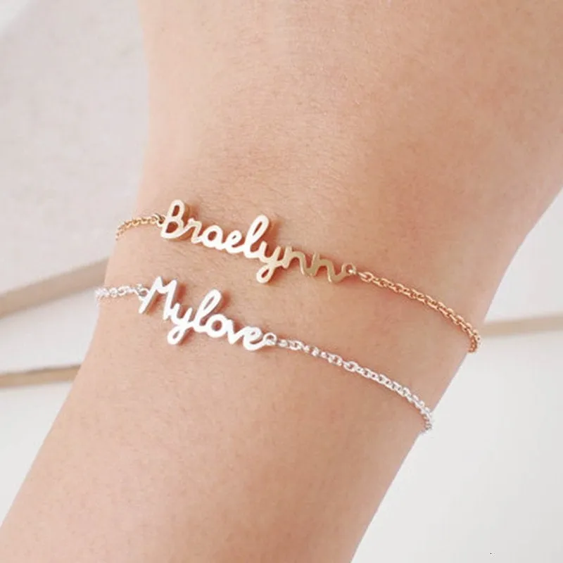 Custom 3 Name Bracelet, Personalized Name Bracelet, Customize Your Bracelet, Custom Any Name, Bracelet, Name Gift Jewelry - Gold Silver Rose