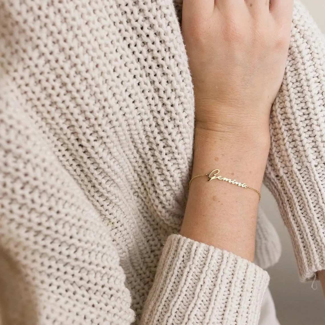 Custom Bracelet for Women - 14K Gold Plated Adjustable Name Anklet Bracelets Personalized, Customized Bracelet Birthday Gift for Women