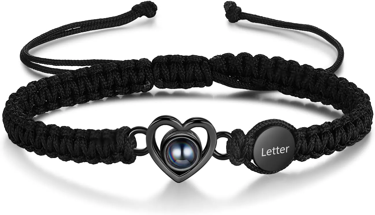 Custom Bracelets with Picture inside, Personalized Gifts for Men Women, Picture Bracelet Personalized Photo Projection Bracelet, Valentines Day Gifts, Memorial Gifts for Loved One