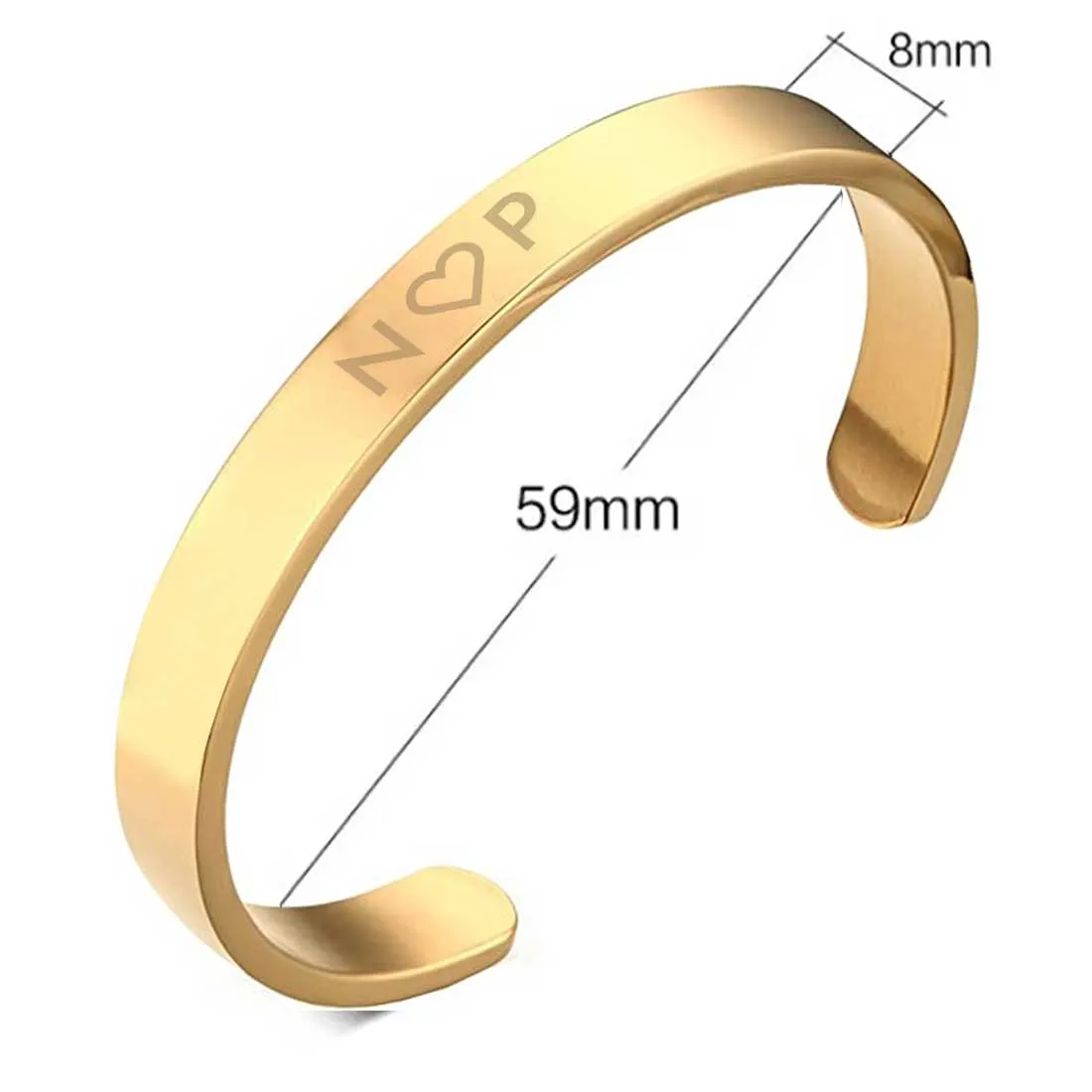Custom Name Bracelets for Men Women - Rose Gold Plated/Black Rhodium/Gold Plated - Infinity