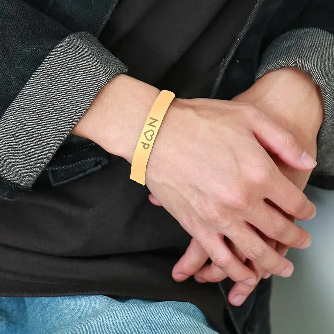 Custom Name Bracelets for Men Women - Rose Gold Plated/Black Rhodium/Gold Plated - Infinity