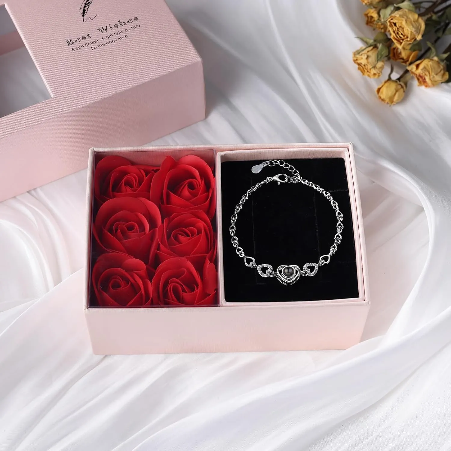 Custom Picture Bracelet - Personalized Photo Projection Memorial Mom Gifts for Women, Wife, Nana, Bff