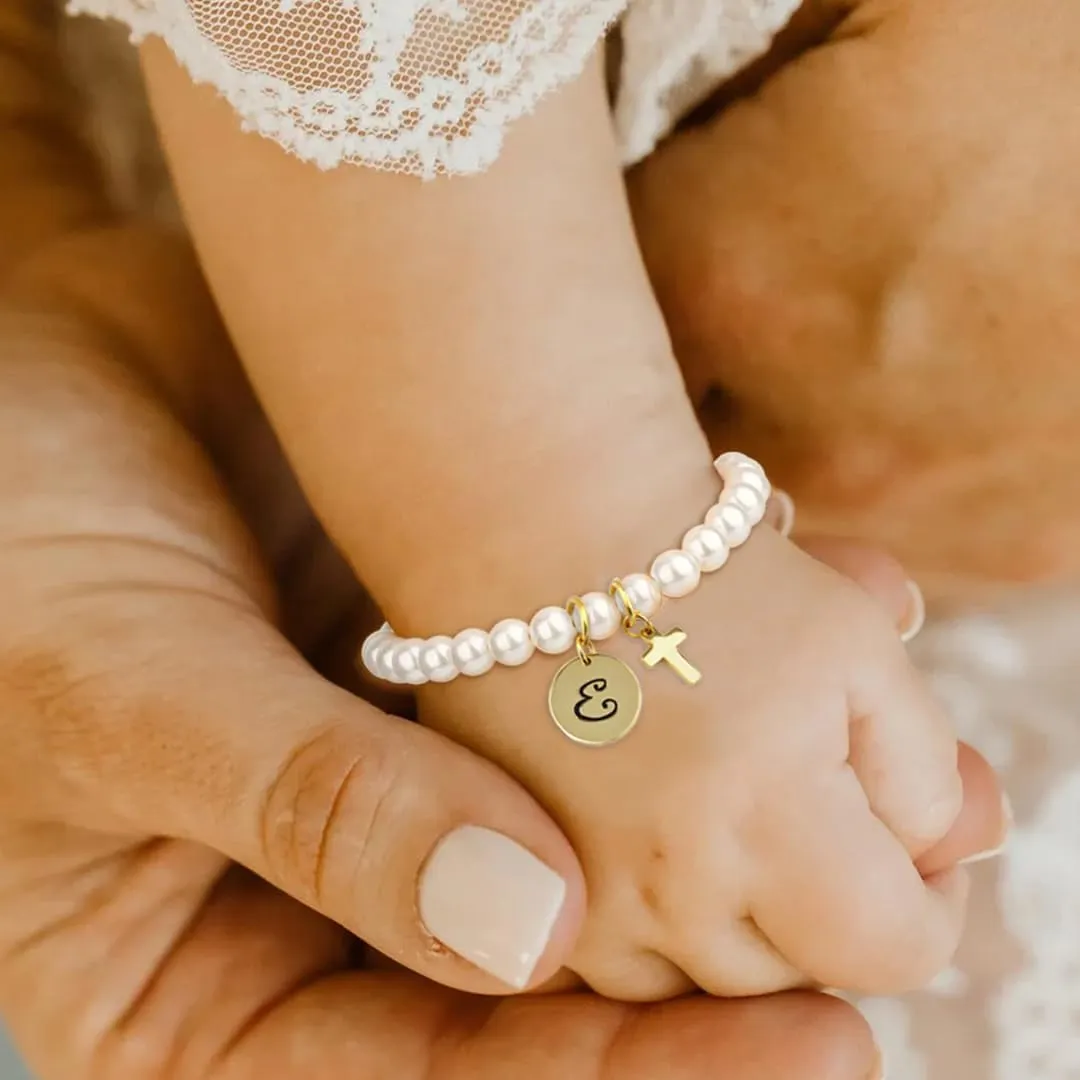 Customizable Baby Bracelets Suitable For Toddler Flower Girl Sister Birthday Wedding Party Baptism Graduation Returning To School Gift
