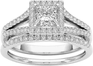 Cute Ring Couple Rings Classic Gold-Plated Ring Inlaid Zircon Jewelry Rings Casual Ring (Silver, 5)