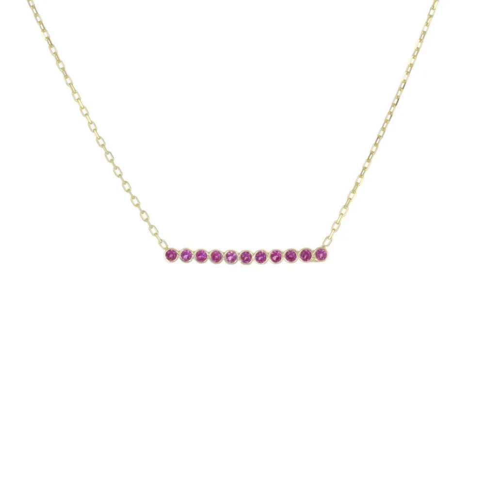 CZ BAR NECKLACE