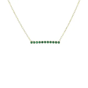 CZ BAR NECKLACE