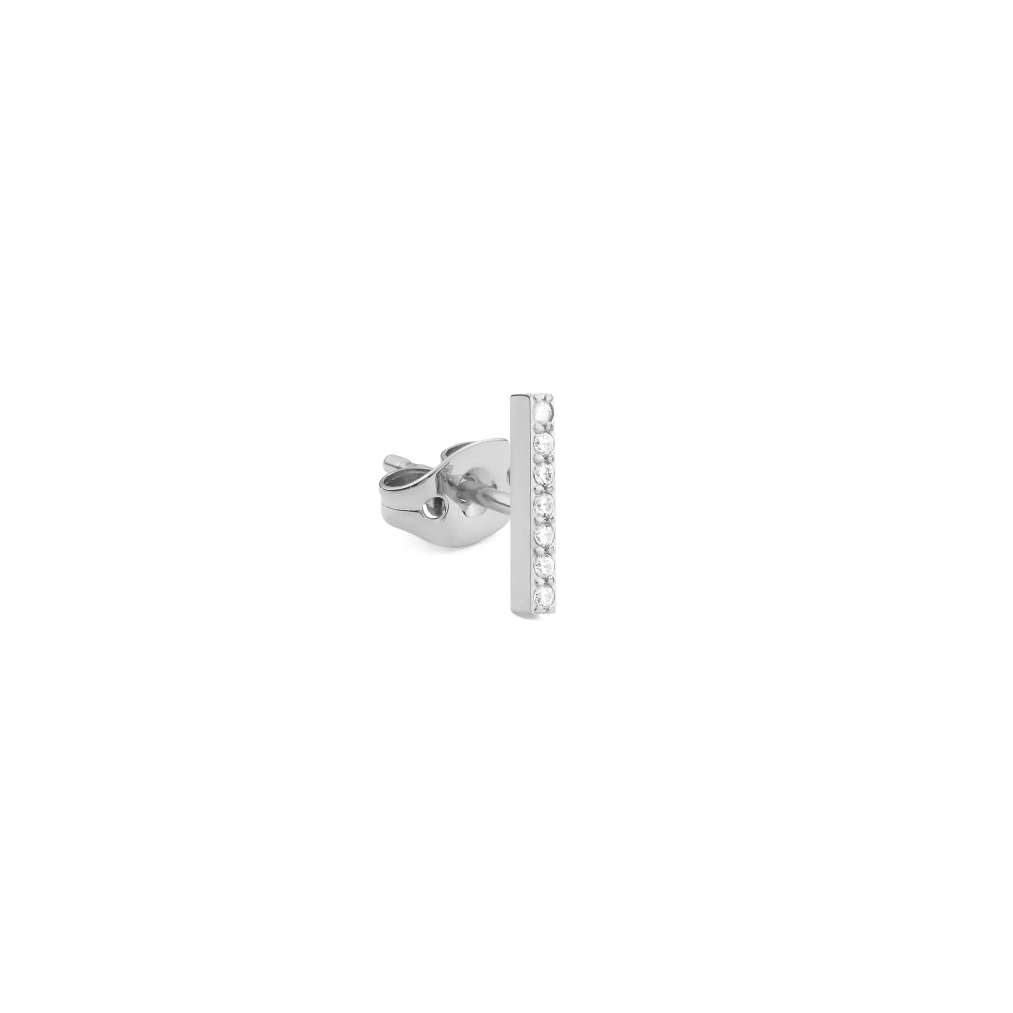 Daniel Wellington Crystal Bar Stud Silver