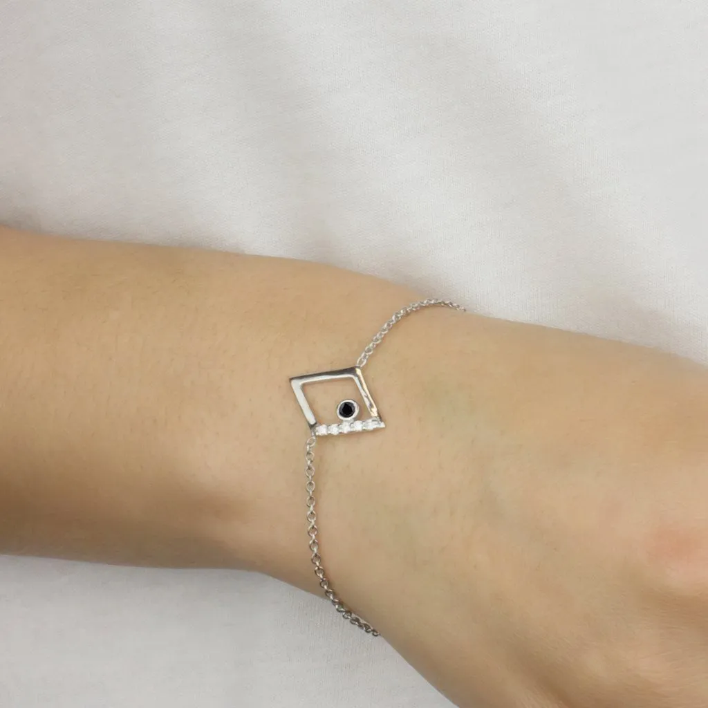 Diamante: Black Spinel & Diamond Bracelet