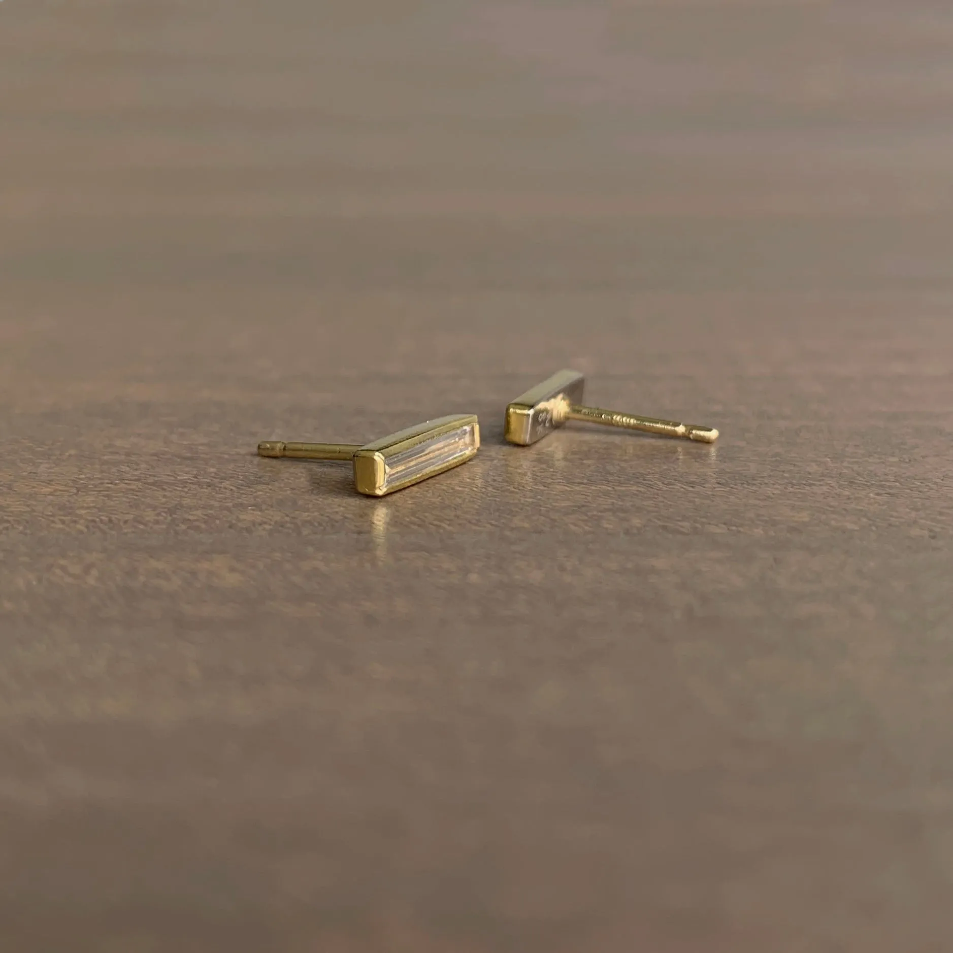 Diamond Baguette Stud Earrings