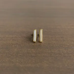 Diamond Baguette Stud Earrings