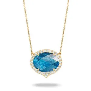 Diamond Pendant with Apatite
