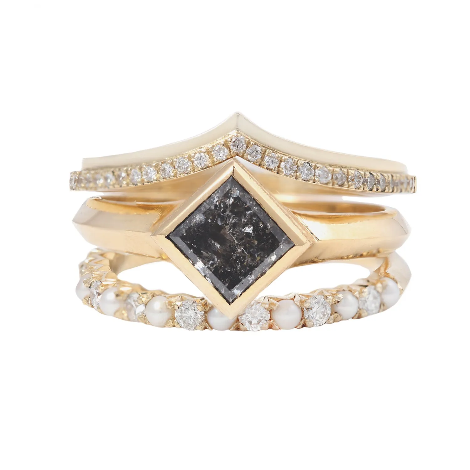 Diamond Stepped Nesting Band