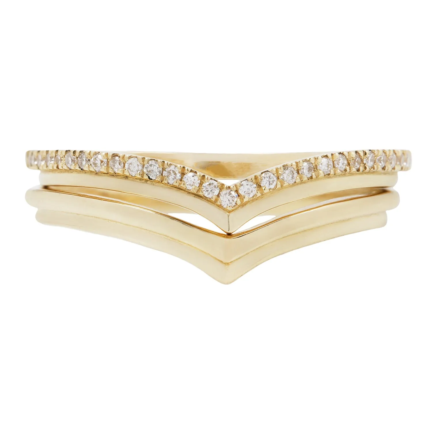 Diamond Stepped Nesting Band
